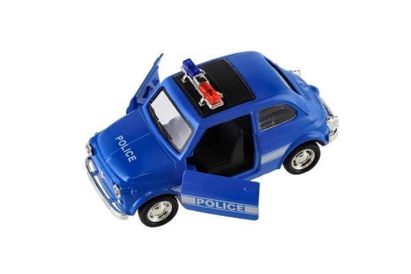 Retro Police Car Toy with Light 11cm