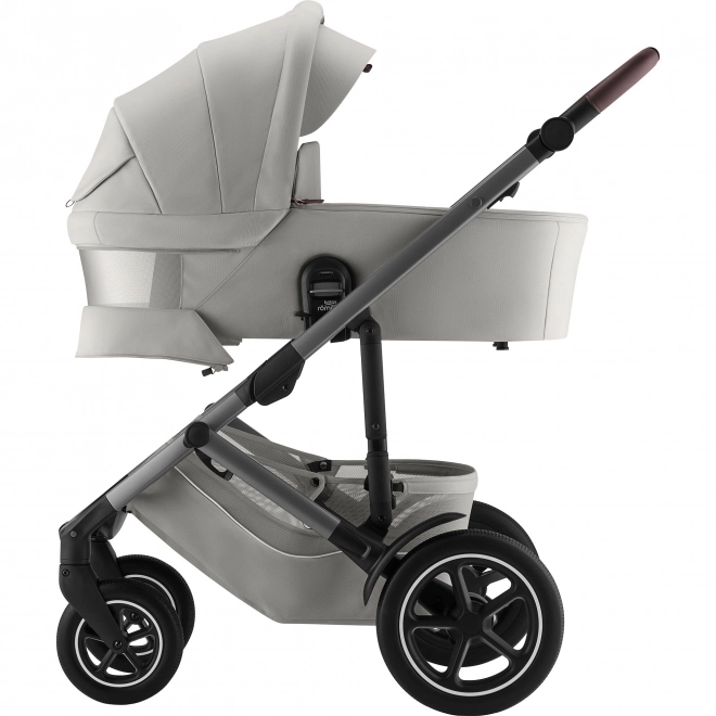 Smile 5Z Lux Stroller Set with Deep Carrycot Linen Grey