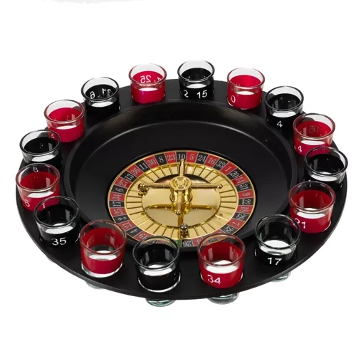 Alcohol Roulette Set with Shot Glasses