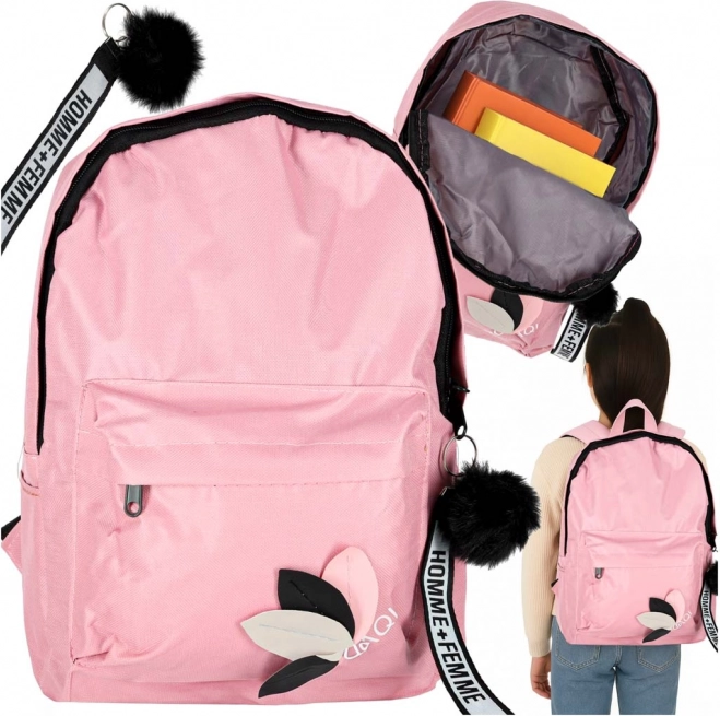 Zaino scolastico giovanile rosa