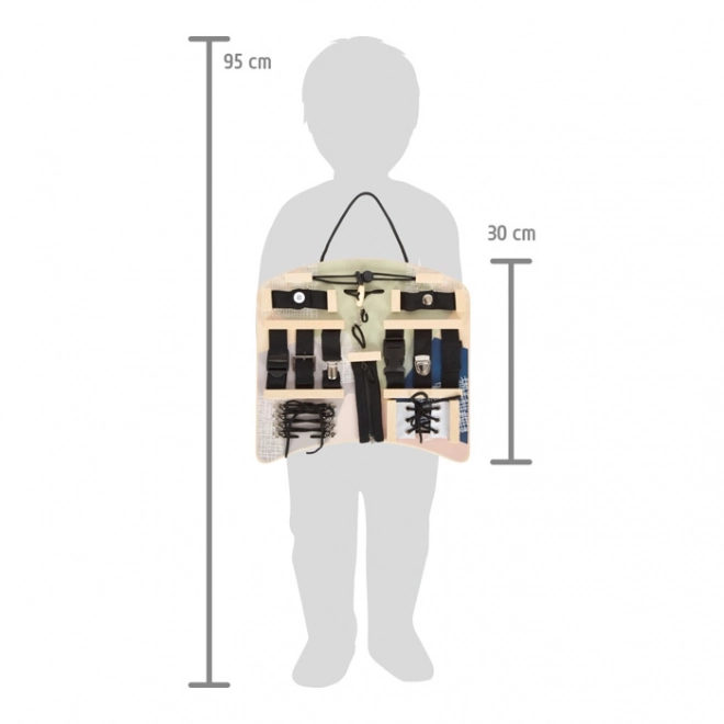 Motor Skills Activity Board with Connectors and Ties