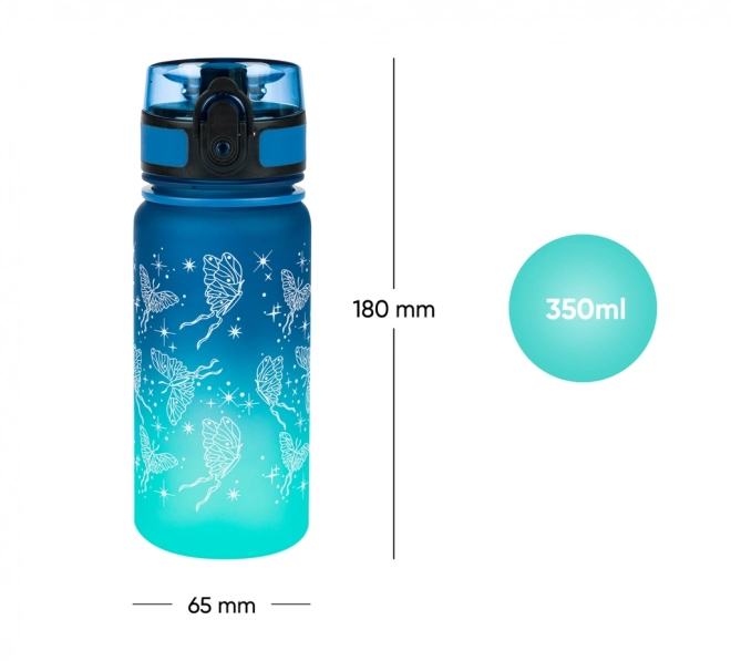 Baagl Tritan Drinking Bottle Butterfly Gradient 350ml