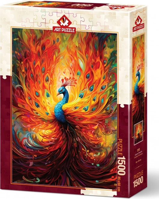 Puzzle pavone colorato 1500 pezzi