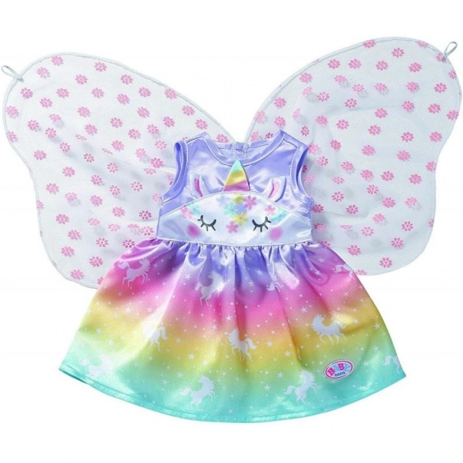 Unicorn Fairy Costume for BABY Born Doll