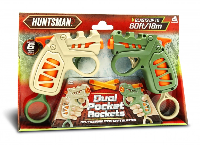 compact pull-back toy gun set