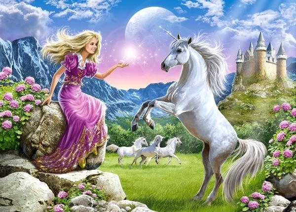 Colorful Puzzle My Friend Unicorn 180 Pieces