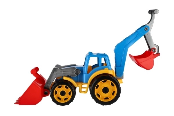 Tractor With Loader And Backhoe Set