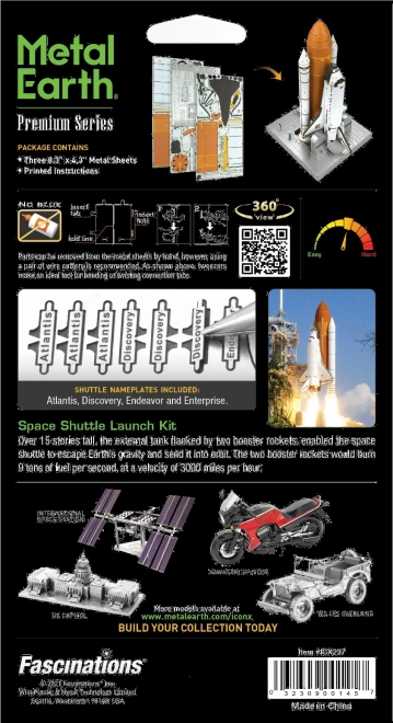 Metal Earth 3D Puzzle Space Shuttle Launch Kit