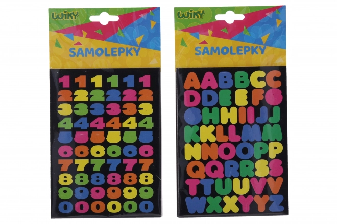 Colorful Alphabet and Number Stickers