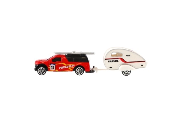 Toy Car with Mini Caravan