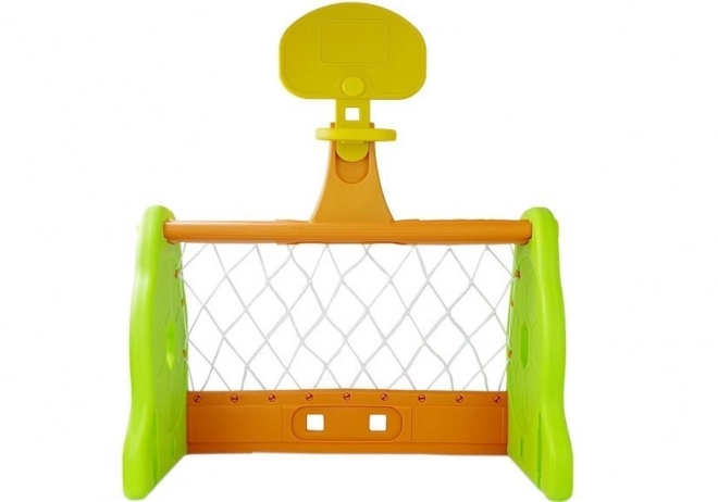 2-in-1 Soccer and Basketball Goal for Kids