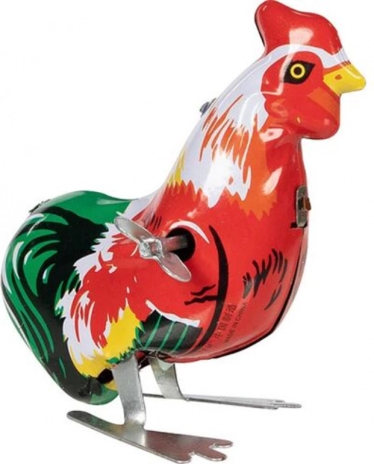 Classic Wind-Up Metal Rooster