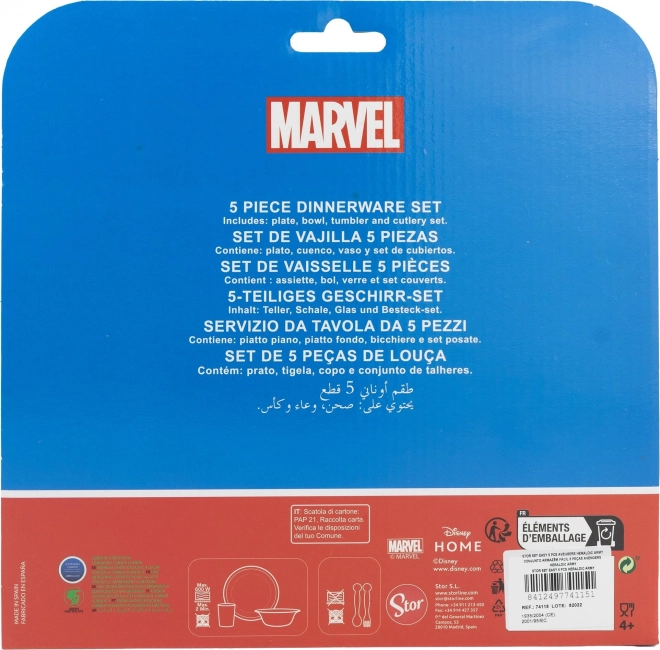 Kids Dining Set 5-piece Avengers