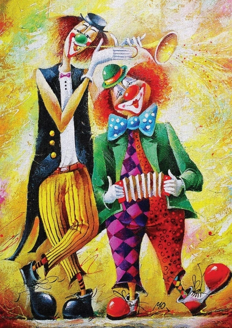 Art Puzzle Colorful Clowns 260 Piece Jigsaw