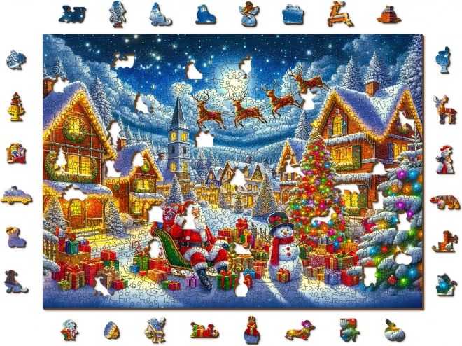 Wooden Christmas Journey Jigsaw Puzzle