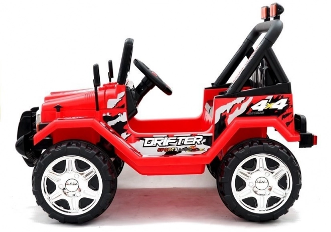 Red Battery-Powered Off-Road Vehicle