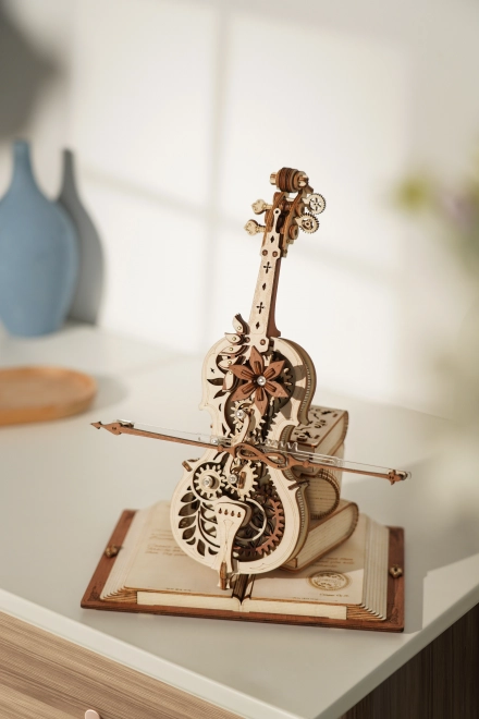 Robotic 3D Wooden Puzzle Magic Cello