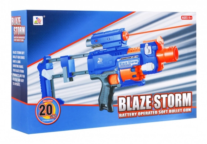 Blaze Storm Child Toy Gun with Foam Bullets and Laser Sight