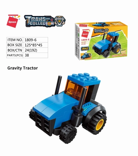 Qman City Tow Truck Set 8 in 1