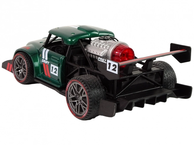 Remote Controlled Green Sport Car with Steam Effect