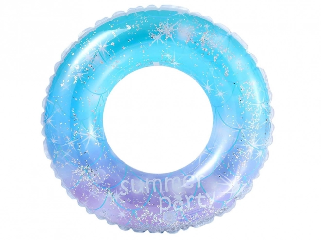 Fabulous Inflatable Pool Ring with Glitter Confetti for Children