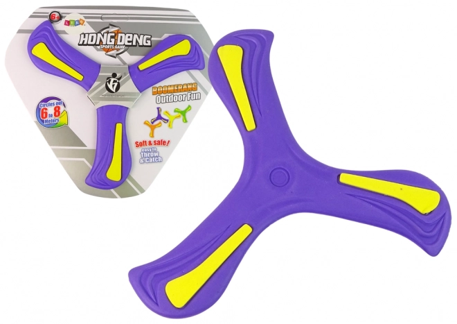 Flying Boomerang Disc Purple for Kids