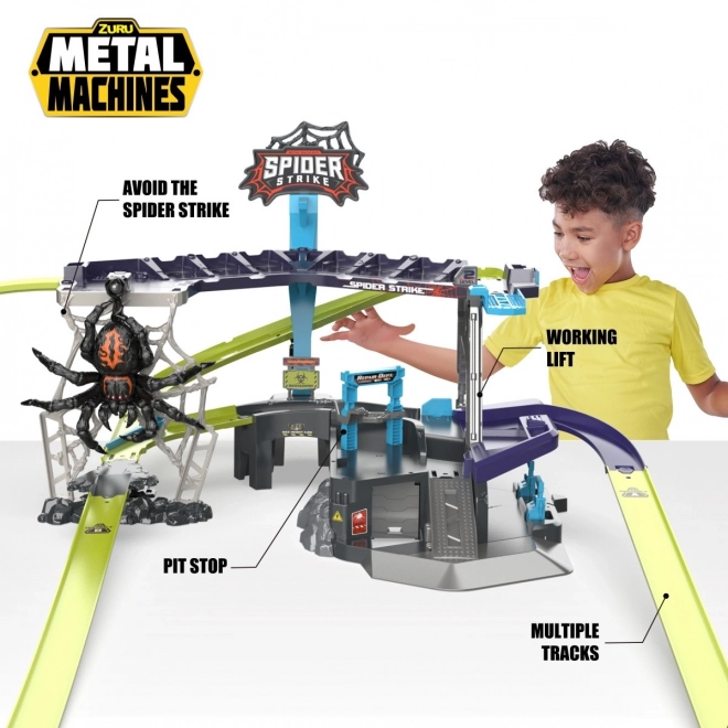 Racing Track Set Spider Attack - Metal Machines