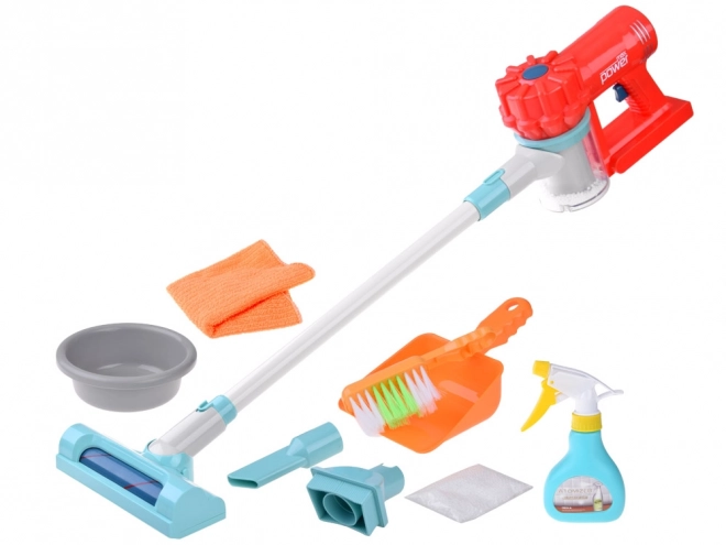 Kids Cleaning Set with Cordless Vacuum and Broom