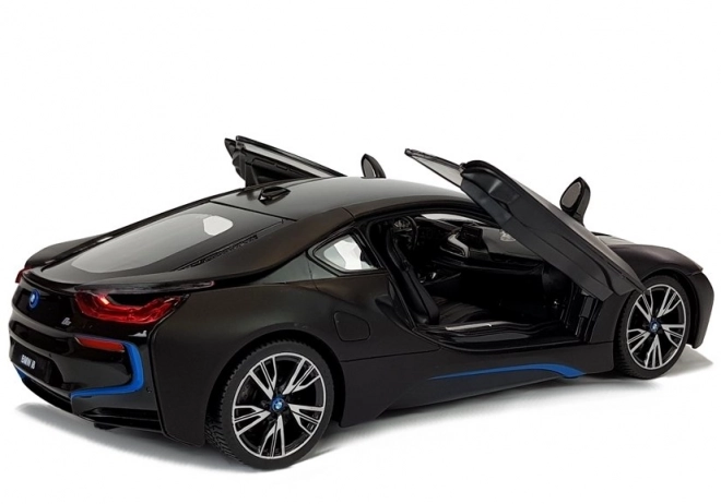 Auto R/C BMW i8 Rastar 1:14 schwarze automatische Türen