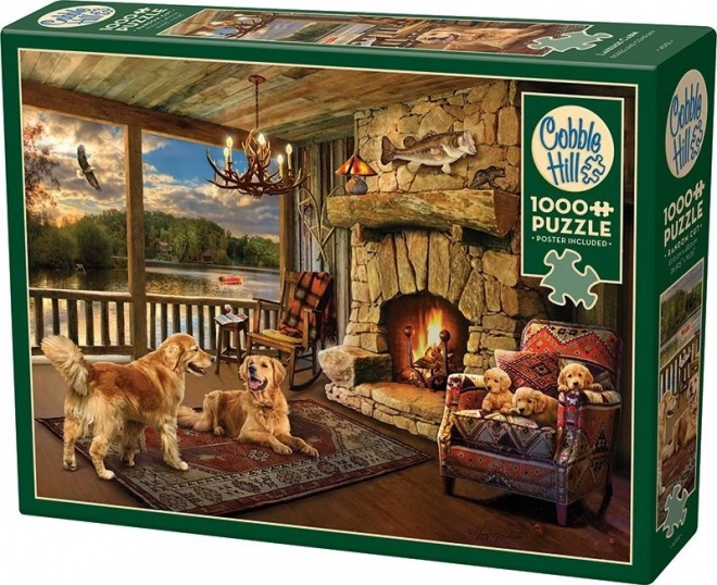 Cozy Cabin by the Lake Puzzle 1000 Pieces