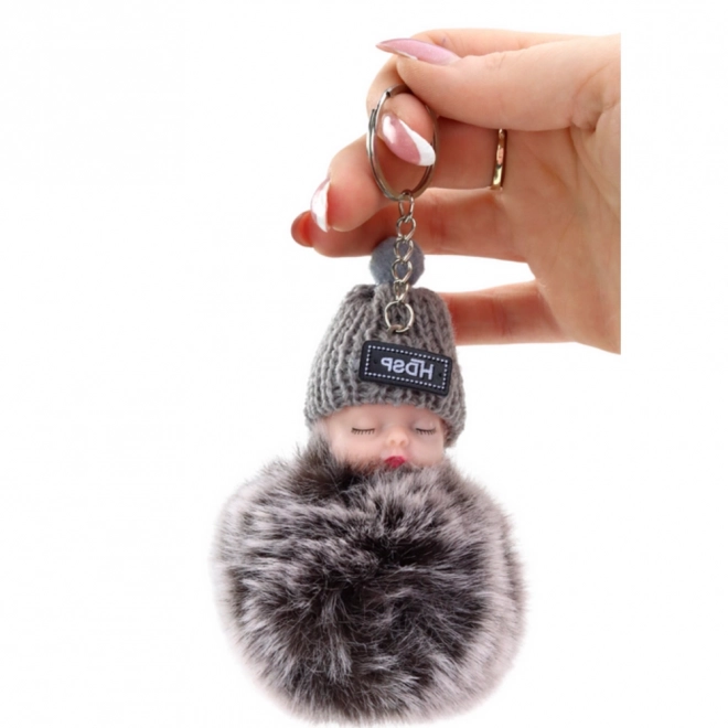 Pom Pom Doll Keychain Charm for Keys and Bags