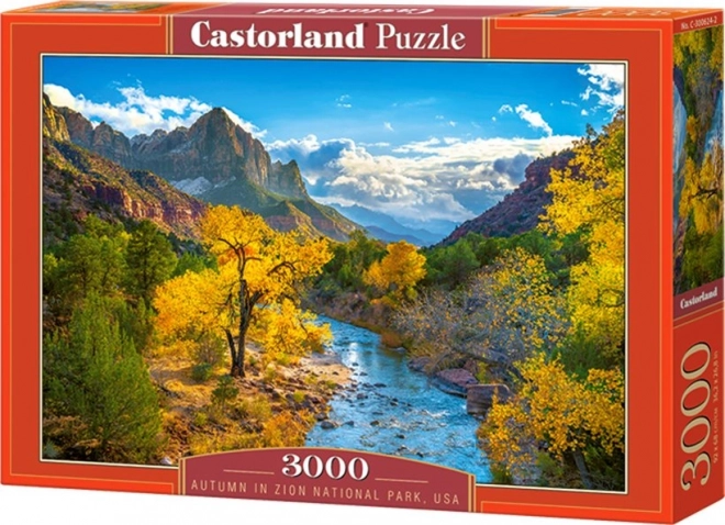Puzzle 3000 Pieces Autumn in the Mountains of Zion National Park USA