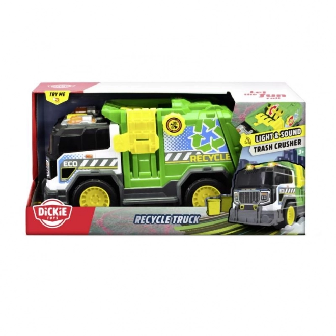 Green Garbage Truck with Lights and Sounds
