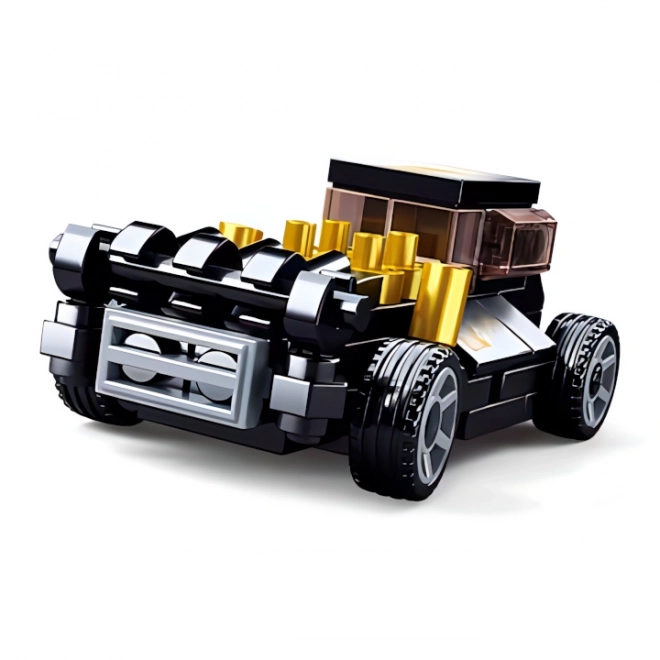 Sluban Pull Back Car Black Mod Rod