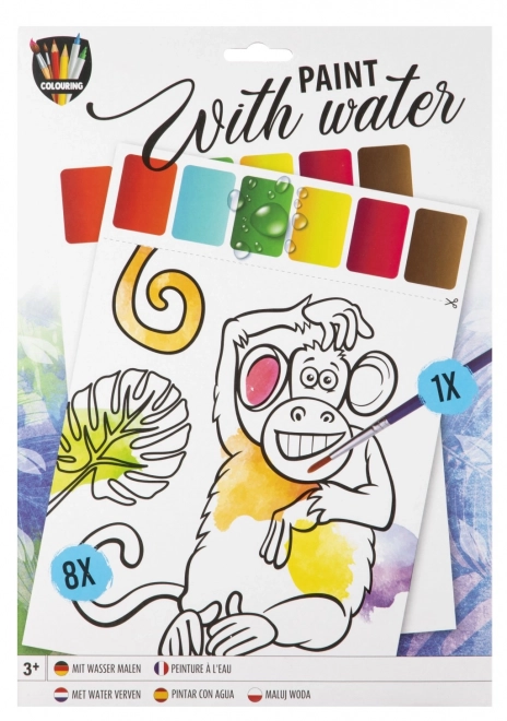 Water Magic Coloring Book with Brush