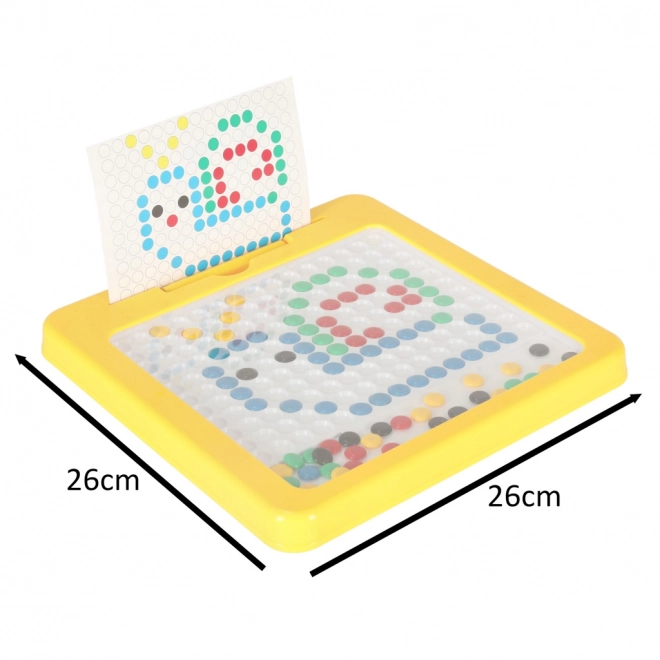 Magnetic Montessori Mosaic Board in Yellow