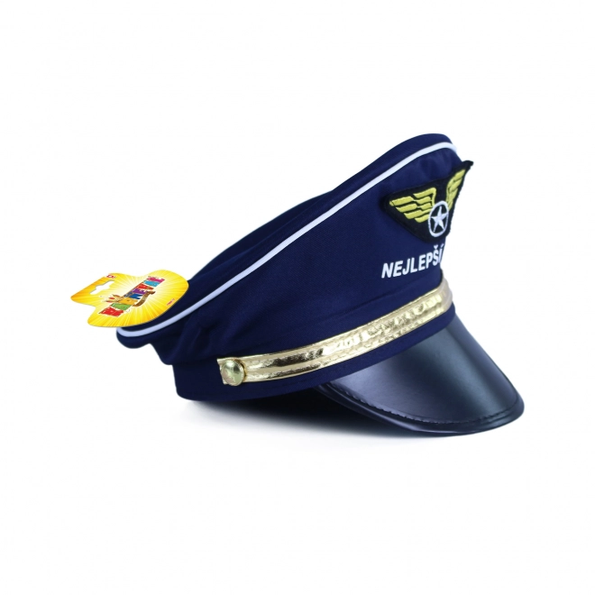 Children's Pilot Cap with Best Pilot Insignia