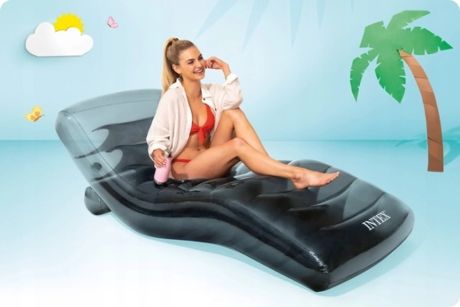 56875EU Intex Inflatable Gray Lounger