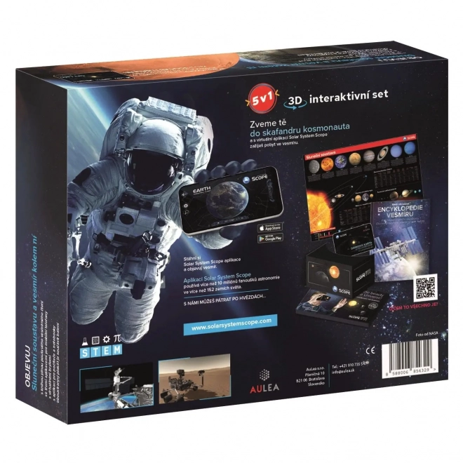 Interactive Space Discovery Set with VR Glasses