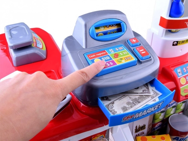 Supermarket Shopping Cart with Scanner