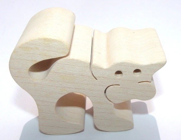 Wooden Animal Cat Toy