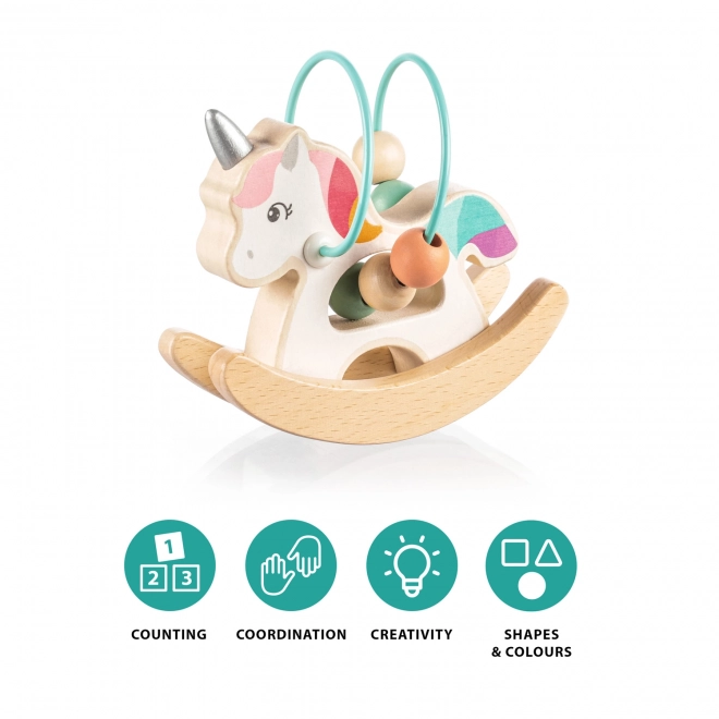 Wooden Activity Unicorn Toy