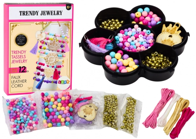 Bracelet Making Kit with Beads and Charms