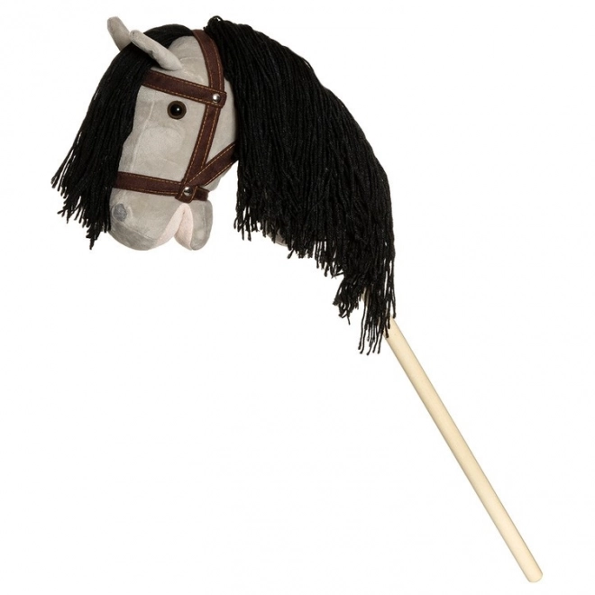 Hobby Horse with Grey Reins 80cm