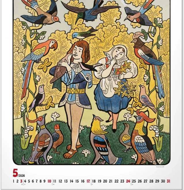 wall calendar Josef Lada 2026