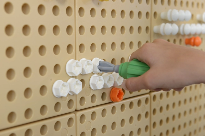 Masterkidz Tool Set with Drill and 8 Elements for STEM Science-Creative Board
