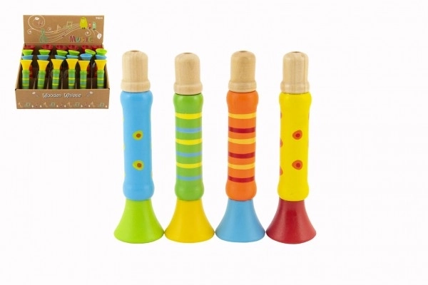 Colorful Wooden Whistle 12 cm