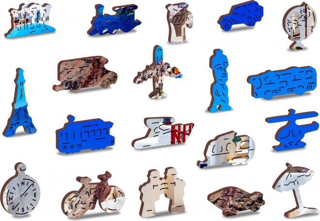 Wooden Jigsaw Puzzle Santorini Greece