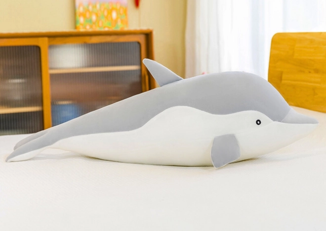 Plush Gray Dolphin Toy