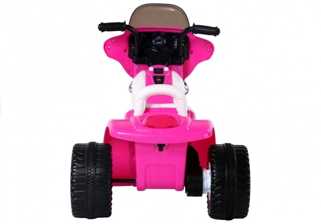 Dark Pink Children's Battery-Powered Motorcycle